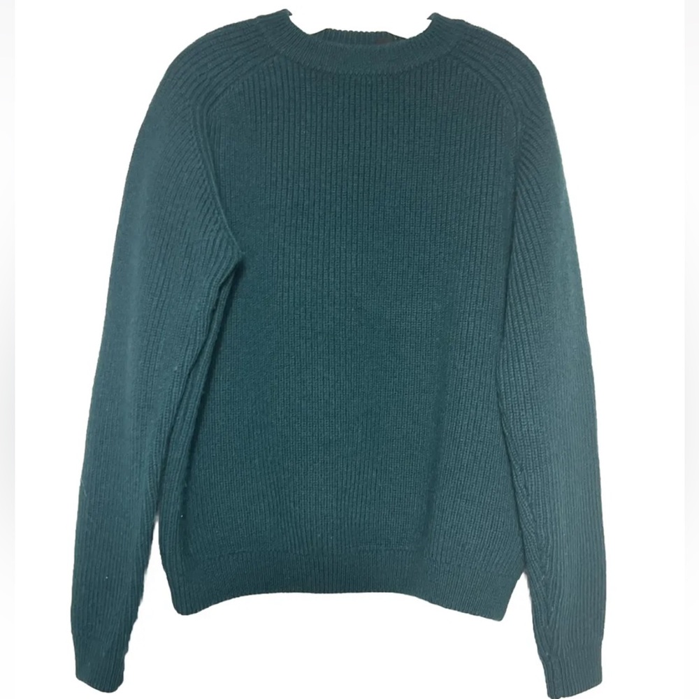 Vintage Patagonia Women's XL Dark Green 100% Wool Ribbed Sweater Heavy Knit